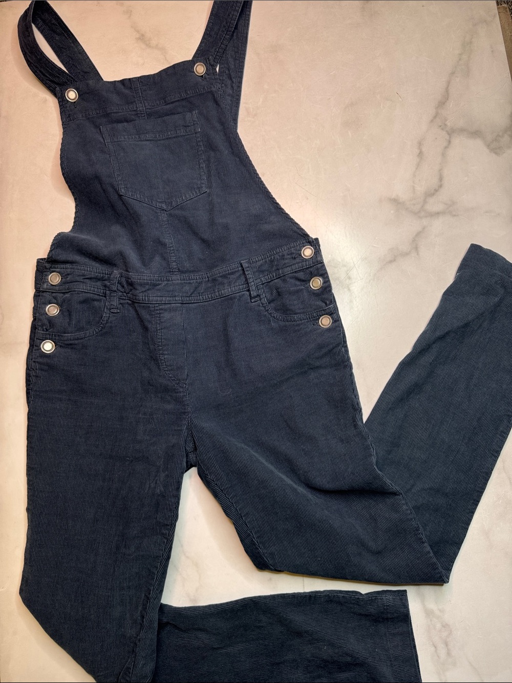 Sessun Billy Village Navy Corduroy Overalls